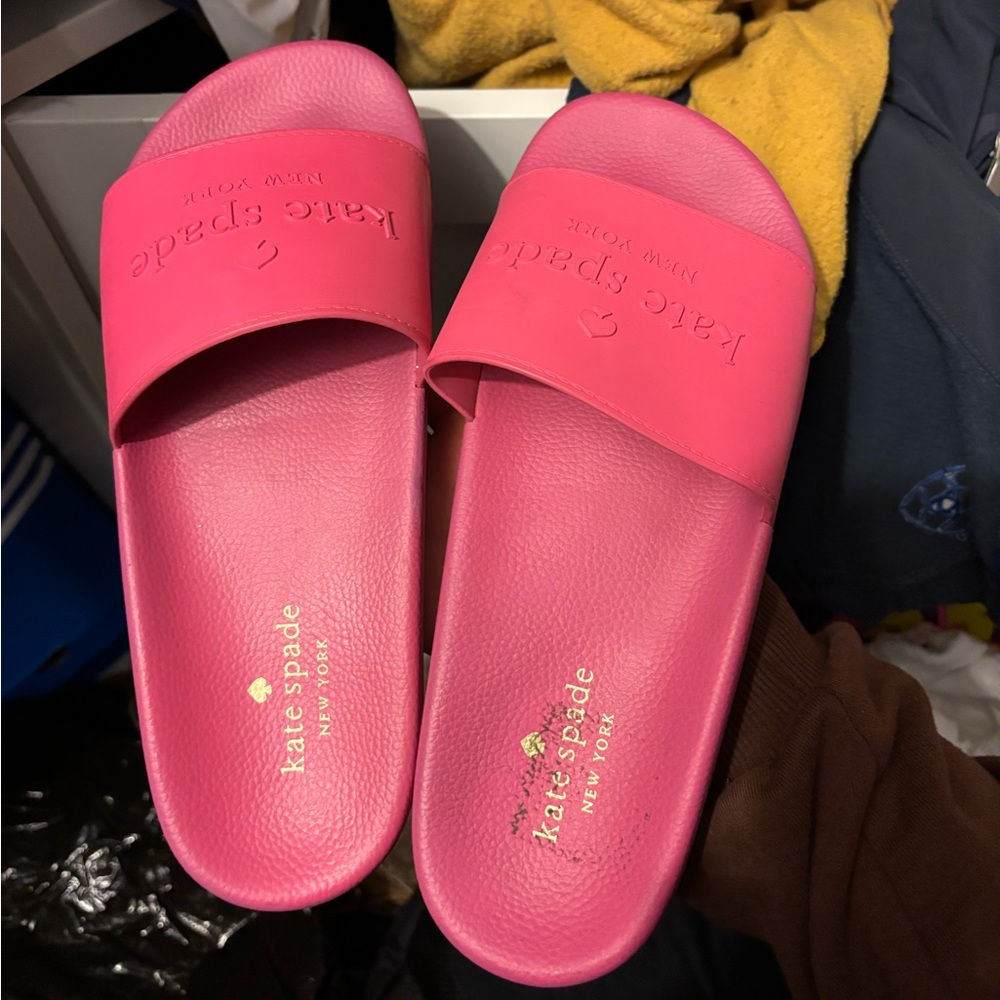 Kate spade pink slides